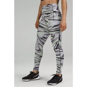 Lululemon Womens Swift Speed High-Rise Tight 28" Size 4 Paint Warp Multi NWT